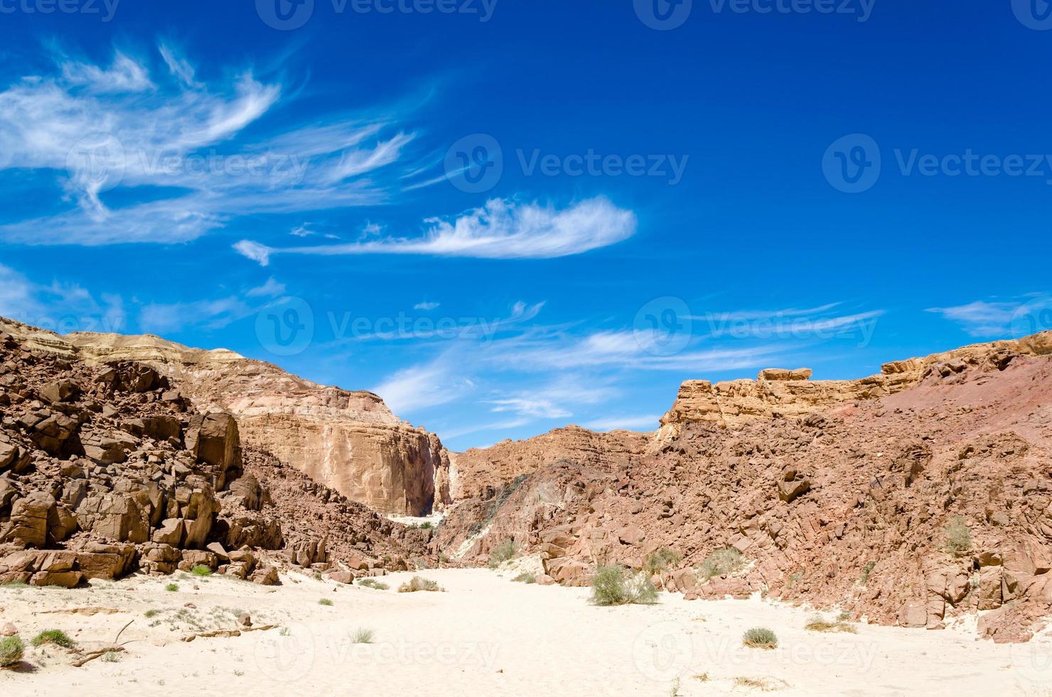 colinas rocosas en un desierto foto