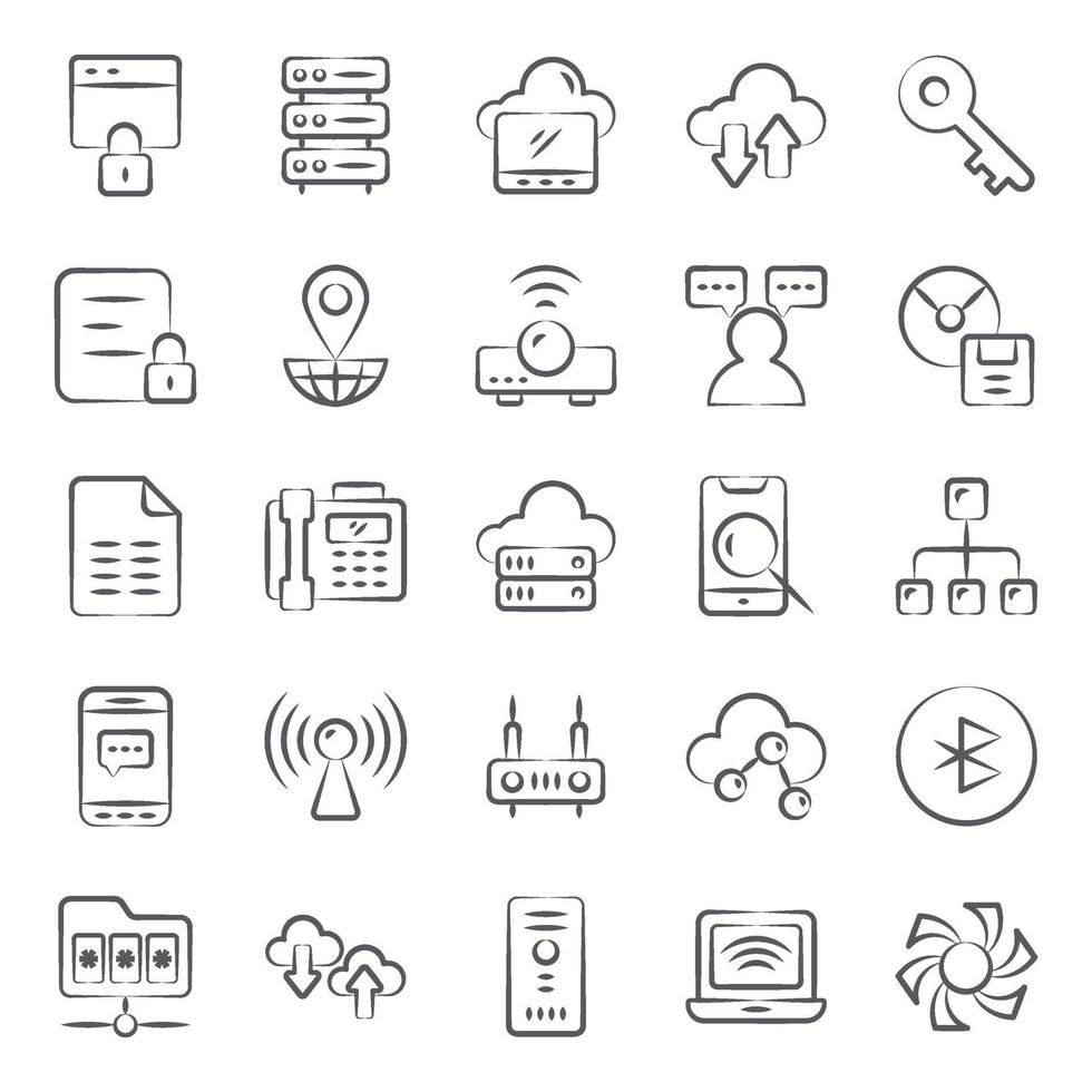 Electronic Network and Communication vector