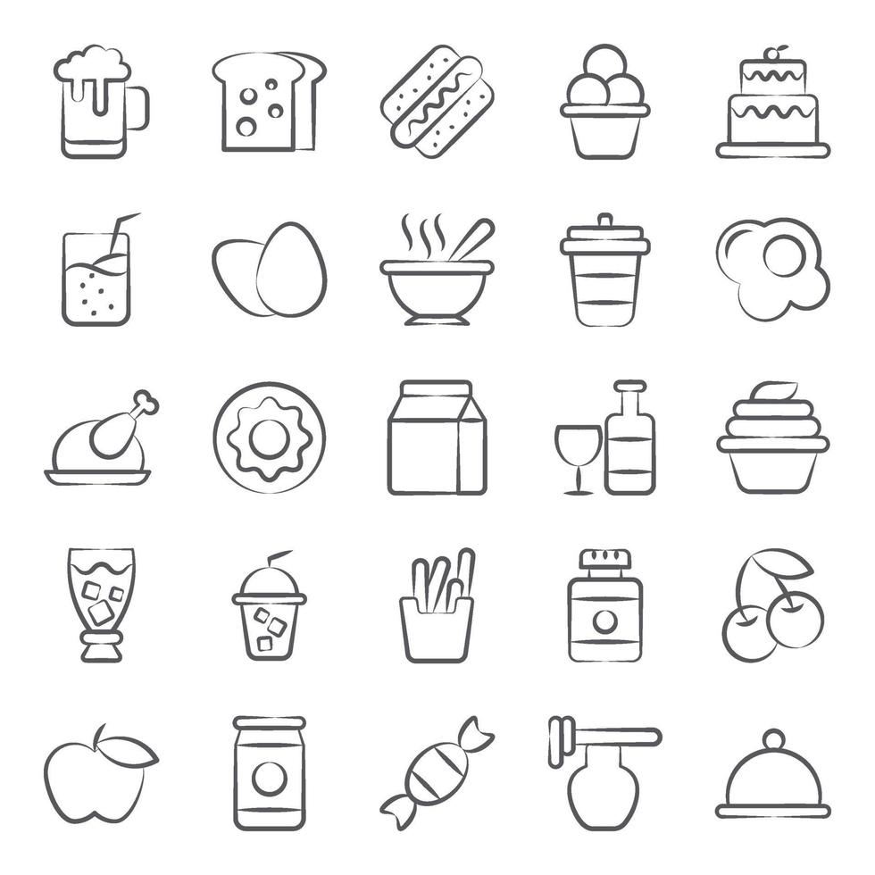 Food and Drinks Items vector