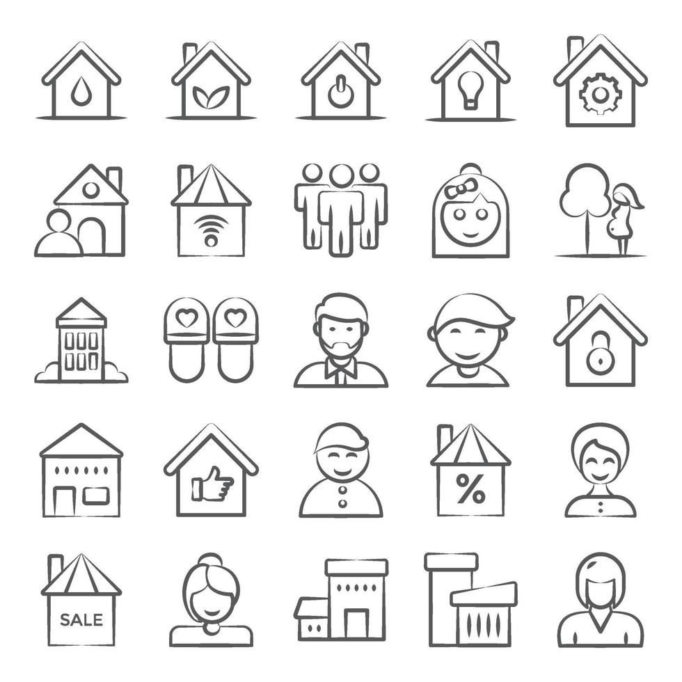 Family And Home Elements vector