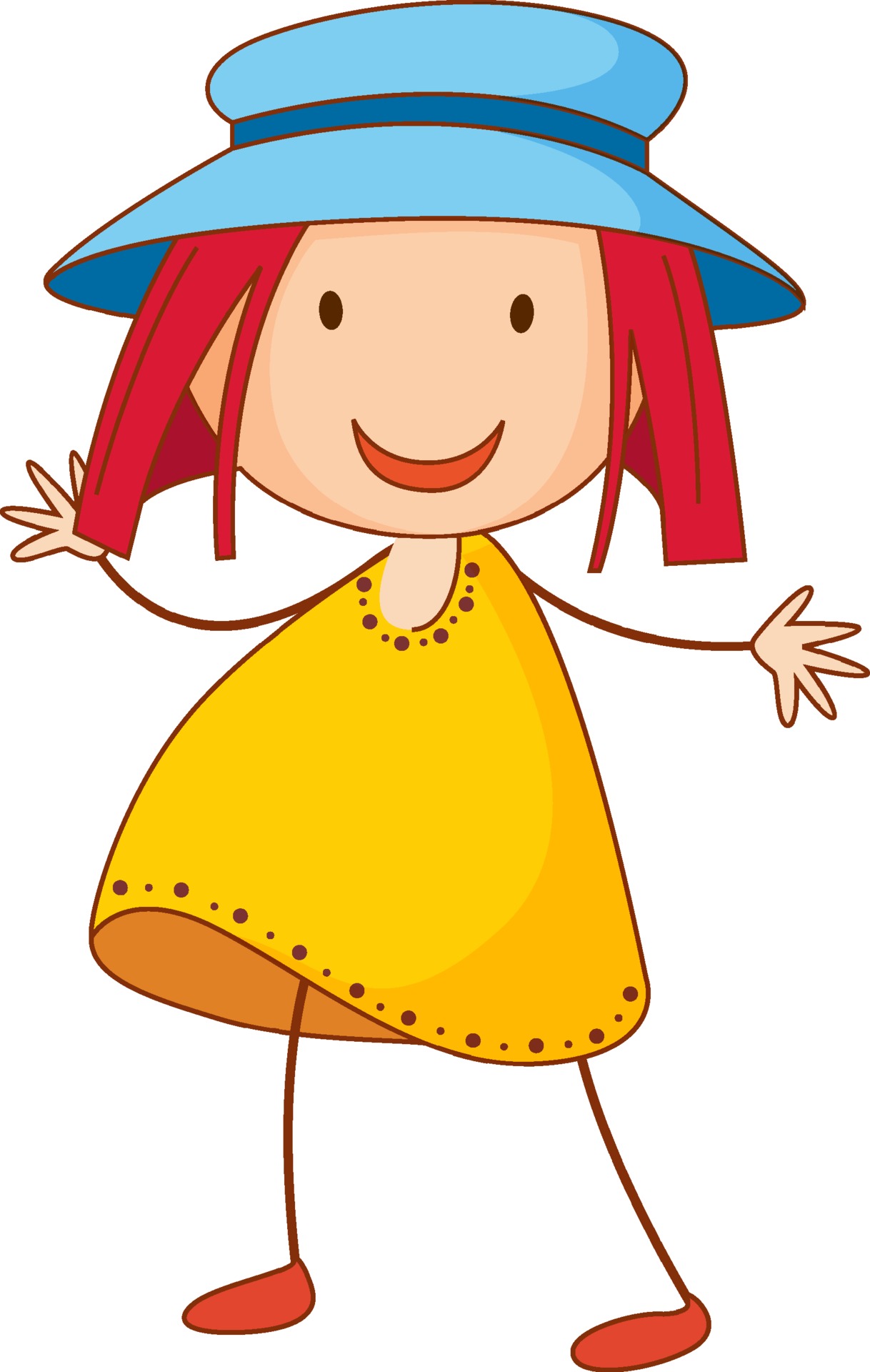 Niña Bonita De La Historieta Viste En El Sombrero Azul De Invierno Y  Bufanda Ilustraciones svg, vectoriales, clip art vectorizado libre de  derechos. Image 67694896