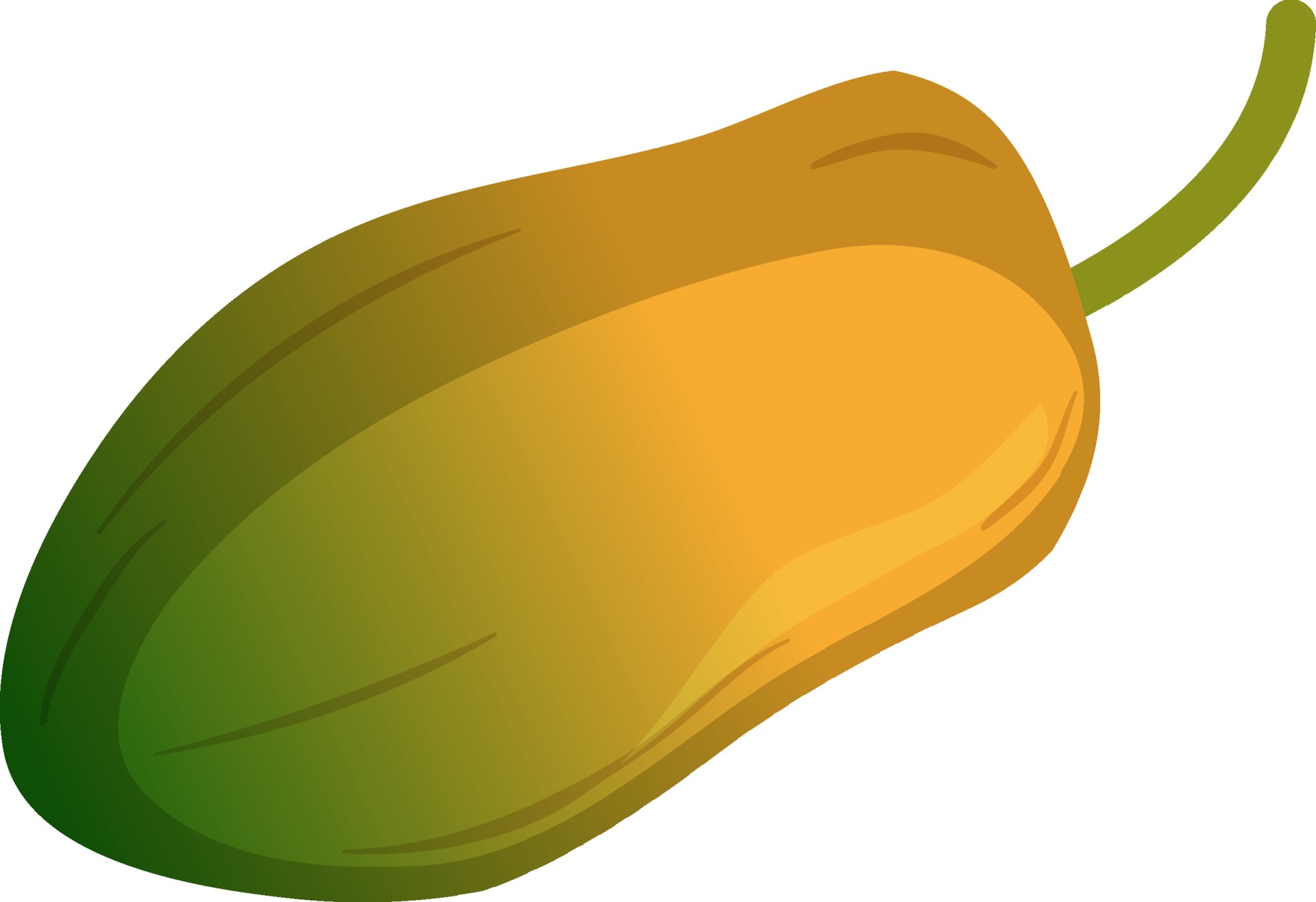 A papaya fruit isolated cartoon style on white background 2199126