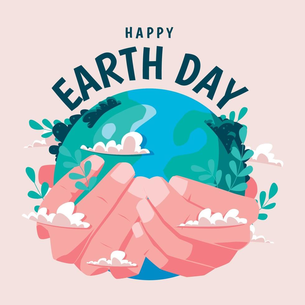 World Environment Day Concept, Green Eco Earth vector