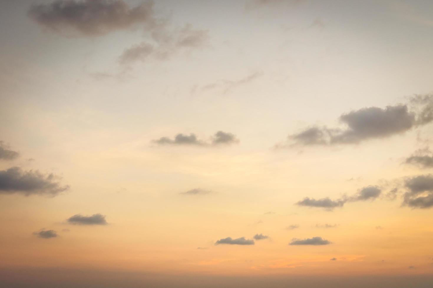 Cloud on sky at sunset time photo