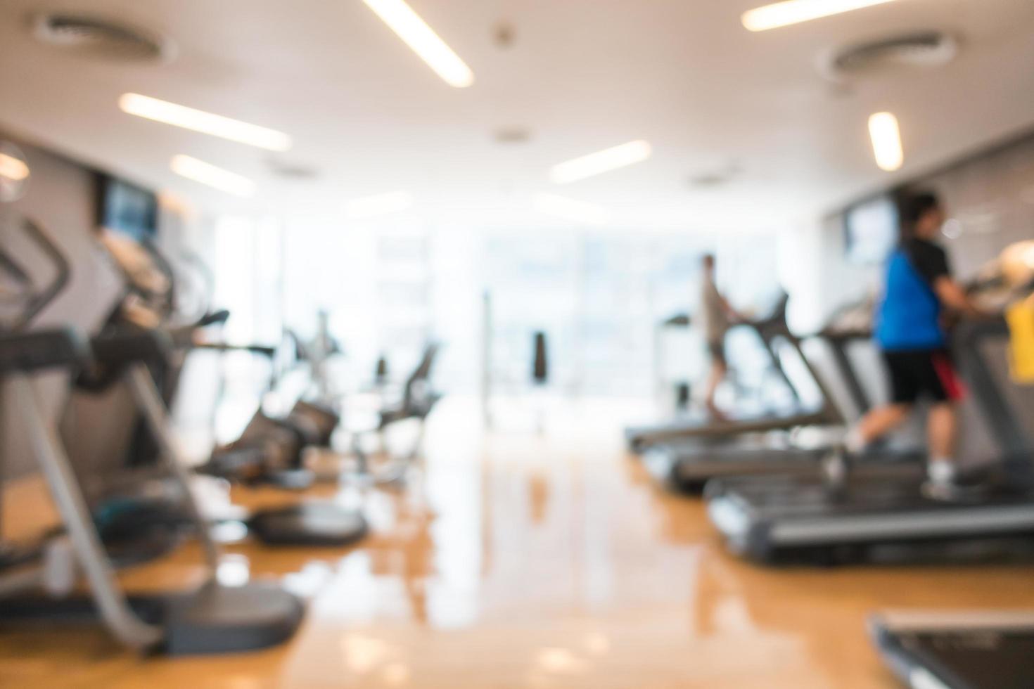 Abstract blur gym and fitness room photo