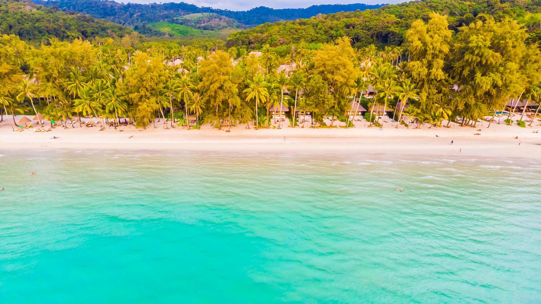 Aerial view of sea photo