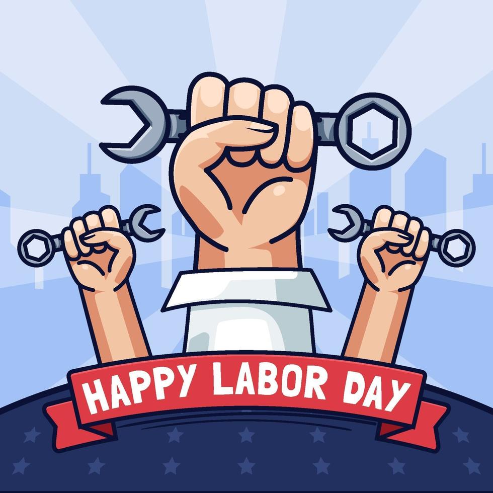 Happy Labor Day Celebration Concept vector