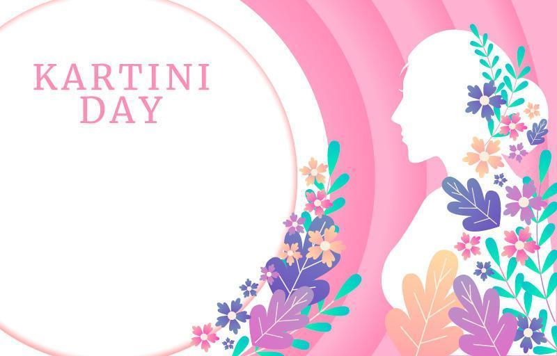 silueta de mujeres con flores en el fondo del día de kartini vector