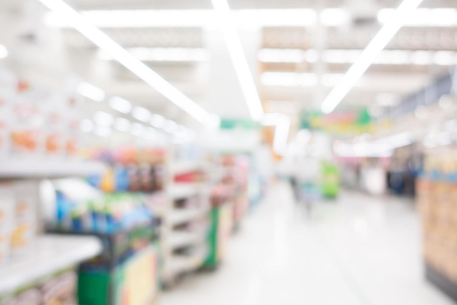 Abstract blur supermarket photo