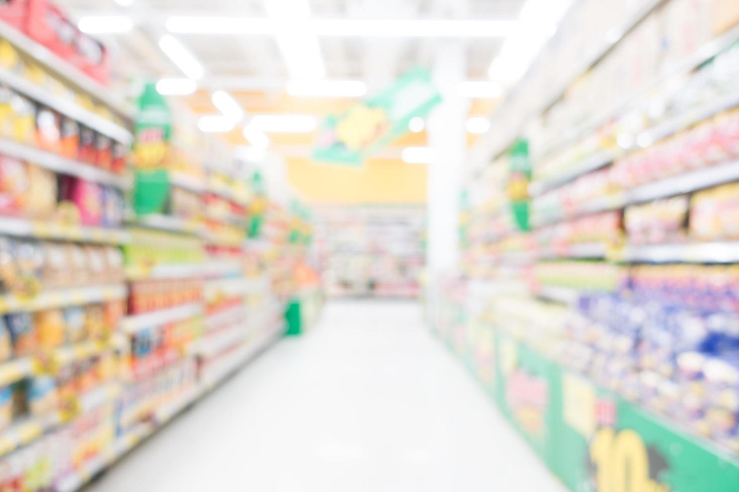 Abstract blur supermarket photo