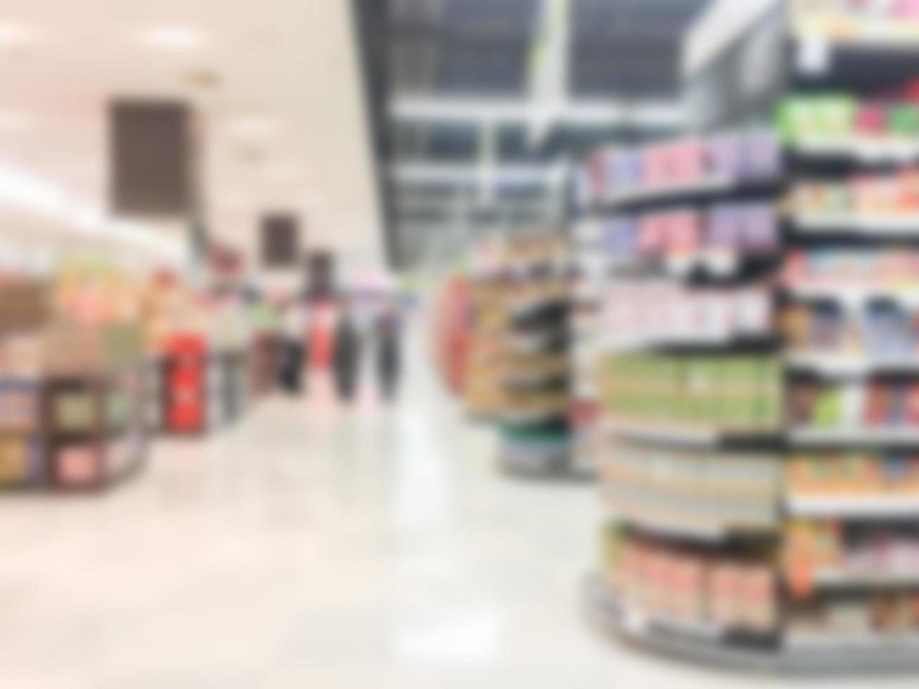 Abstract blur supermarket photo
