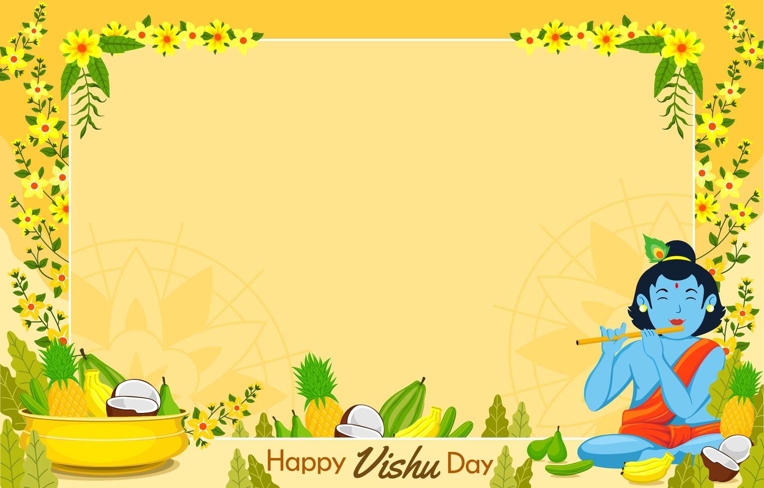 Happy Vishu Day Background 2200262 Vector Art at Vecteezy