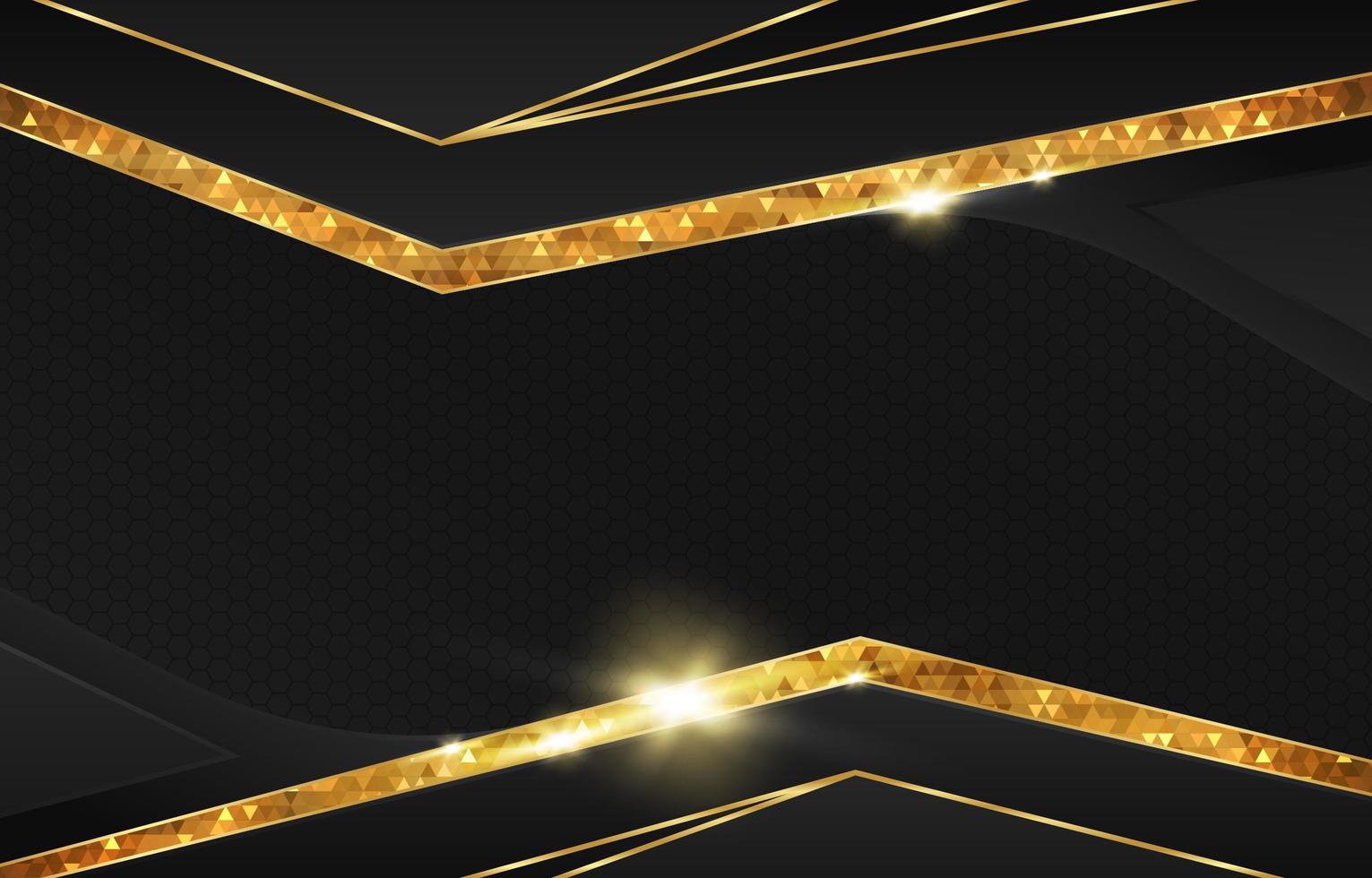 fondo elegante negro y dorado vector