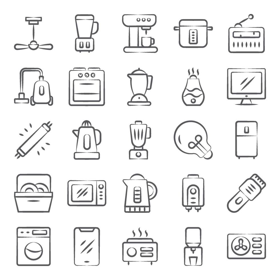 Appliances, Machines and Kitchenware vector