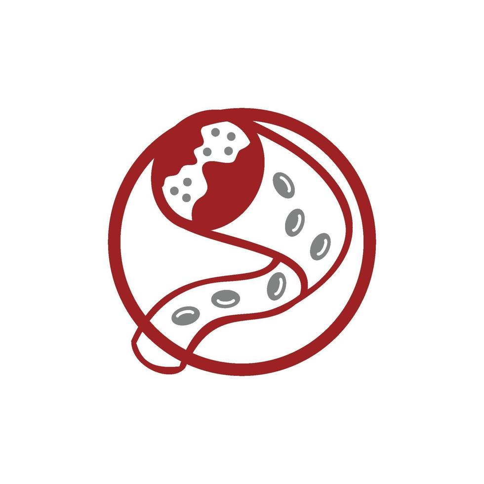 Cholesterol in artery health risk vector design Illustration