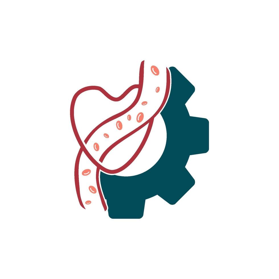 Cholesterol in artery health risk vector design Illustration