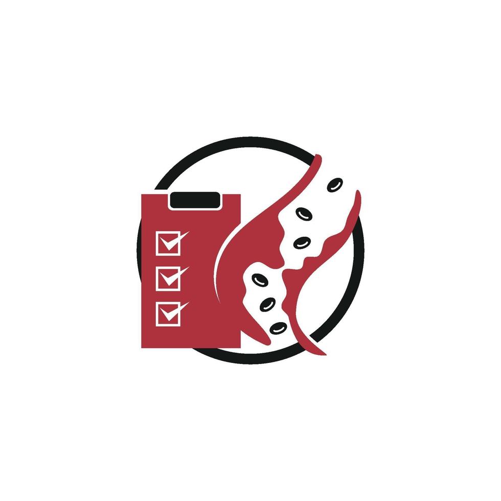 Cholesterol in artery health risk vector design Illustration