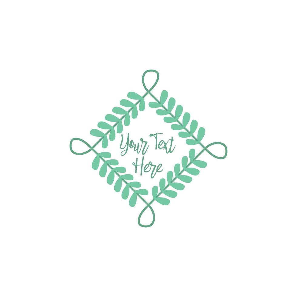 Abstract Emblem Blank Design Template Frame Border vector