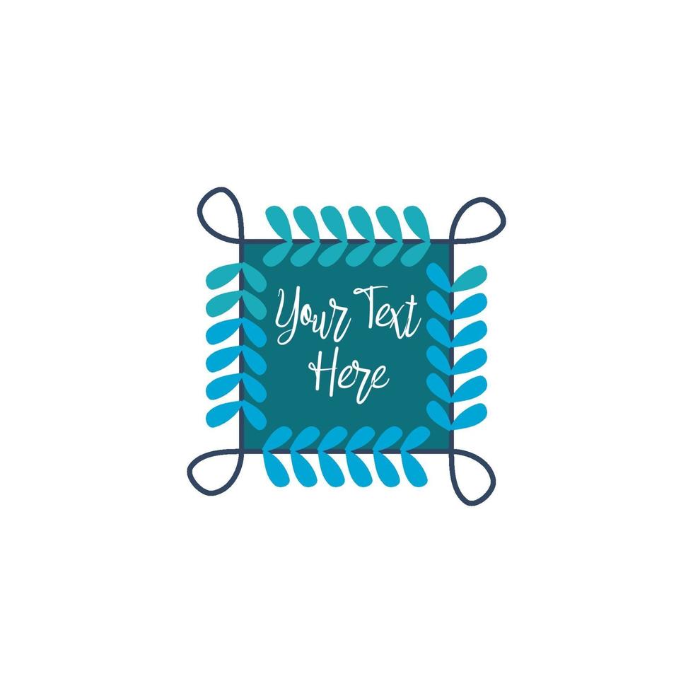 Abstract Emblem Blank Design Template Frame Border vector