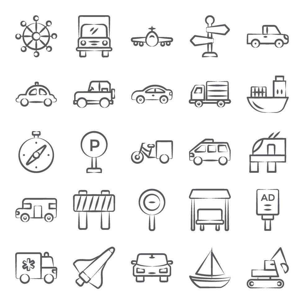 Automobile and Vehicles vector