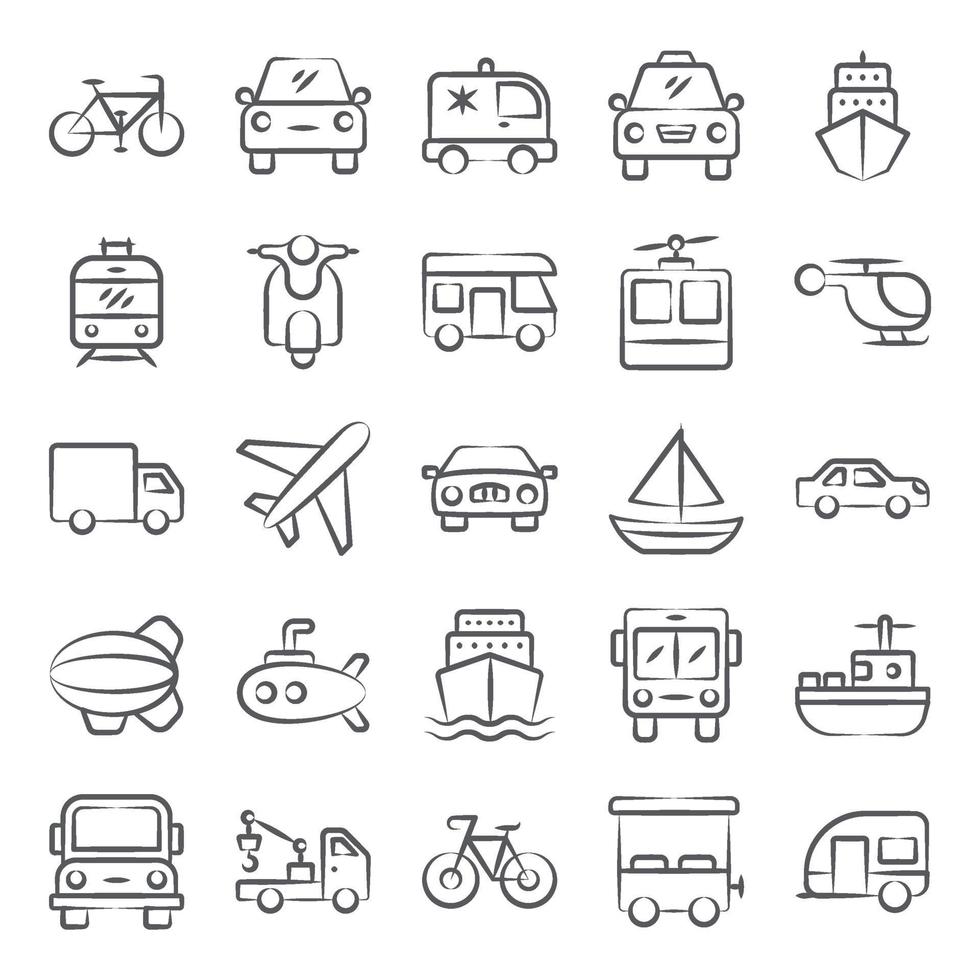 Trendy Automobile Elements vector