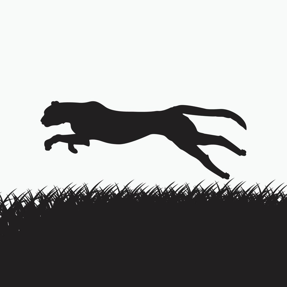 Leopard Silhouette Free Vector