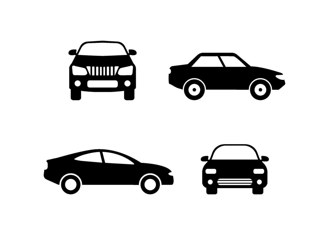 Ilustración de vector de plantilla de diseño de icono de coche