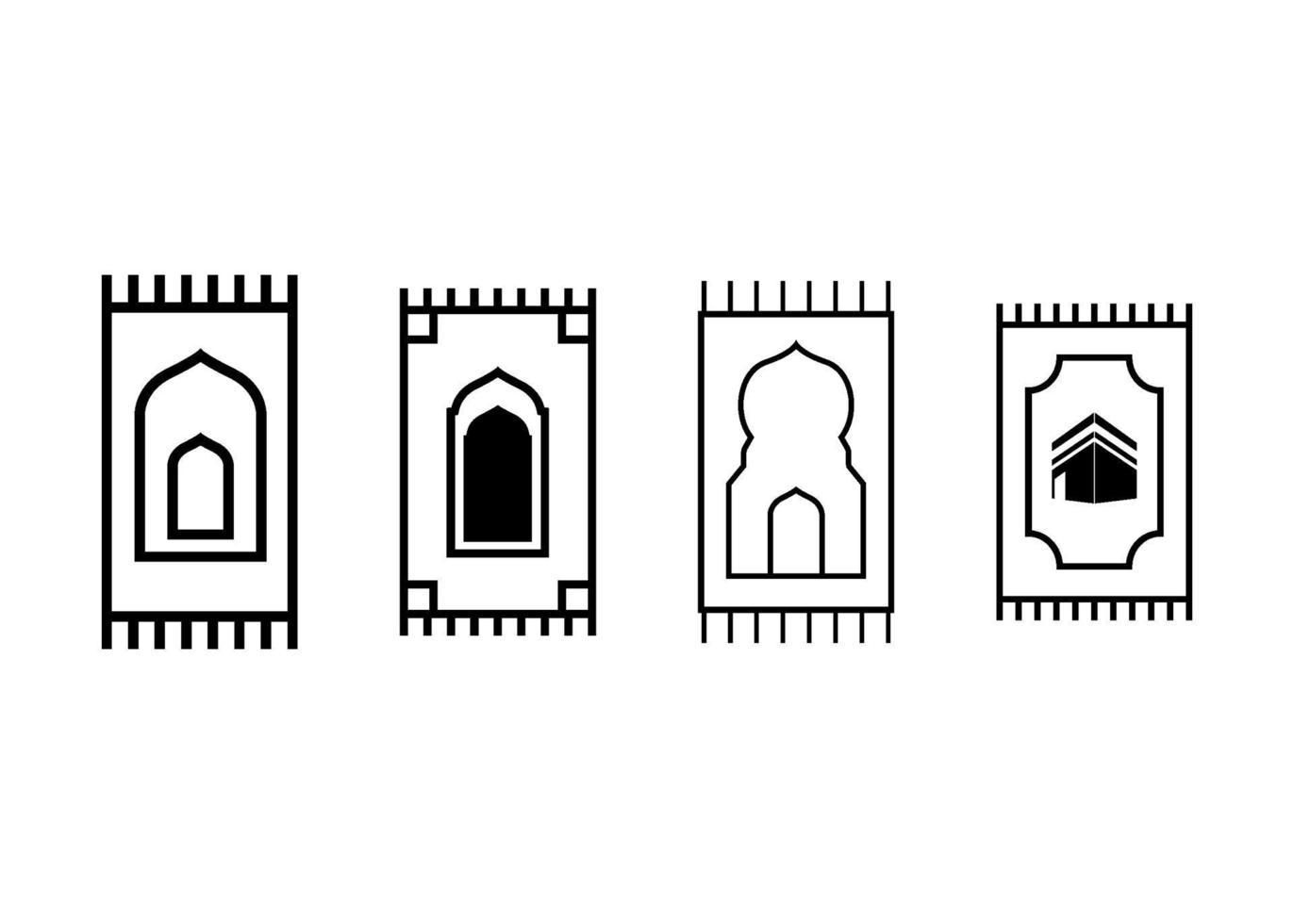 Prayer mat icon design template vector illustration