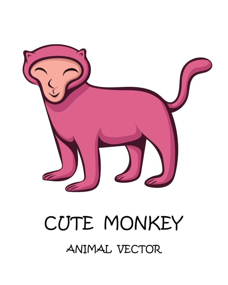 Vector of cute monkey eps 10.