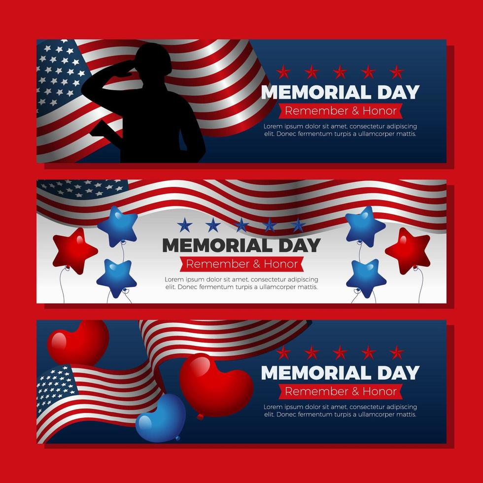 Respecting our Heroes on Memorial Day vector