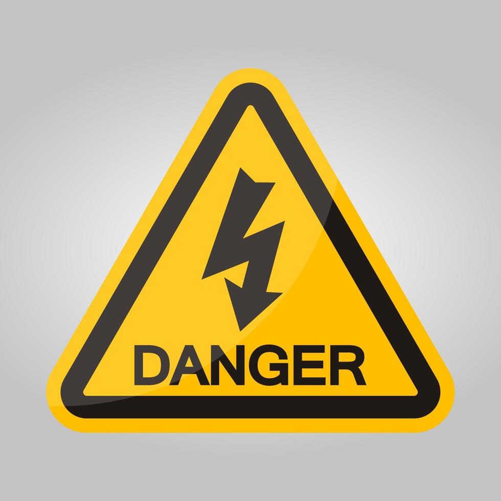 High Voltage Symbol Sign Isolate On White Background,Vector Illustration EPS.10 vector