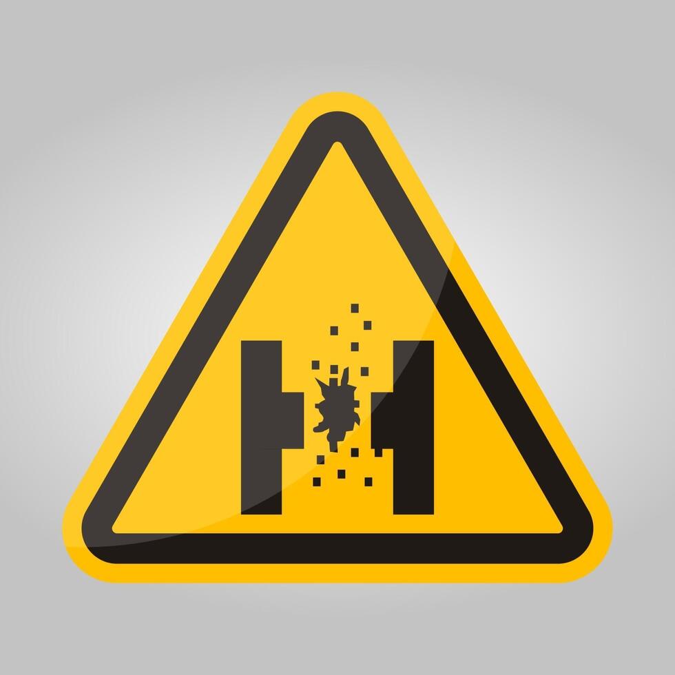 Danger Of Molten Metal Symbol Sign Isolate On White Background,Vector Illustration EPS.10 vector