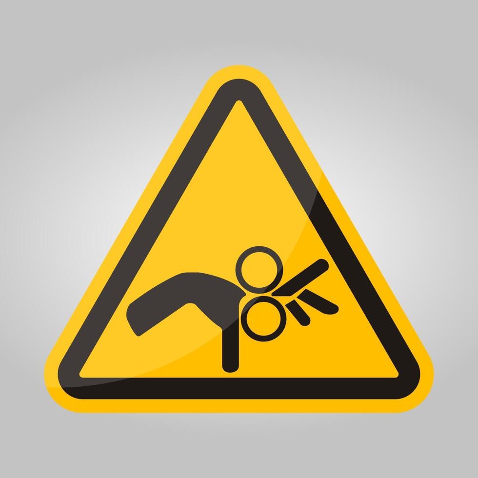 Beware Roller Symbol Sign Isolate On White Background,Vector Illustration EPS.10 vector