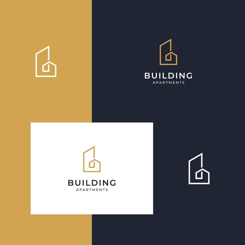 logo designs building vector