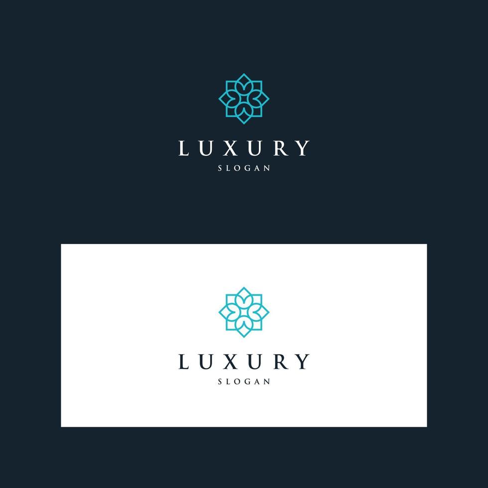 inspiring fancy flower design logos vector