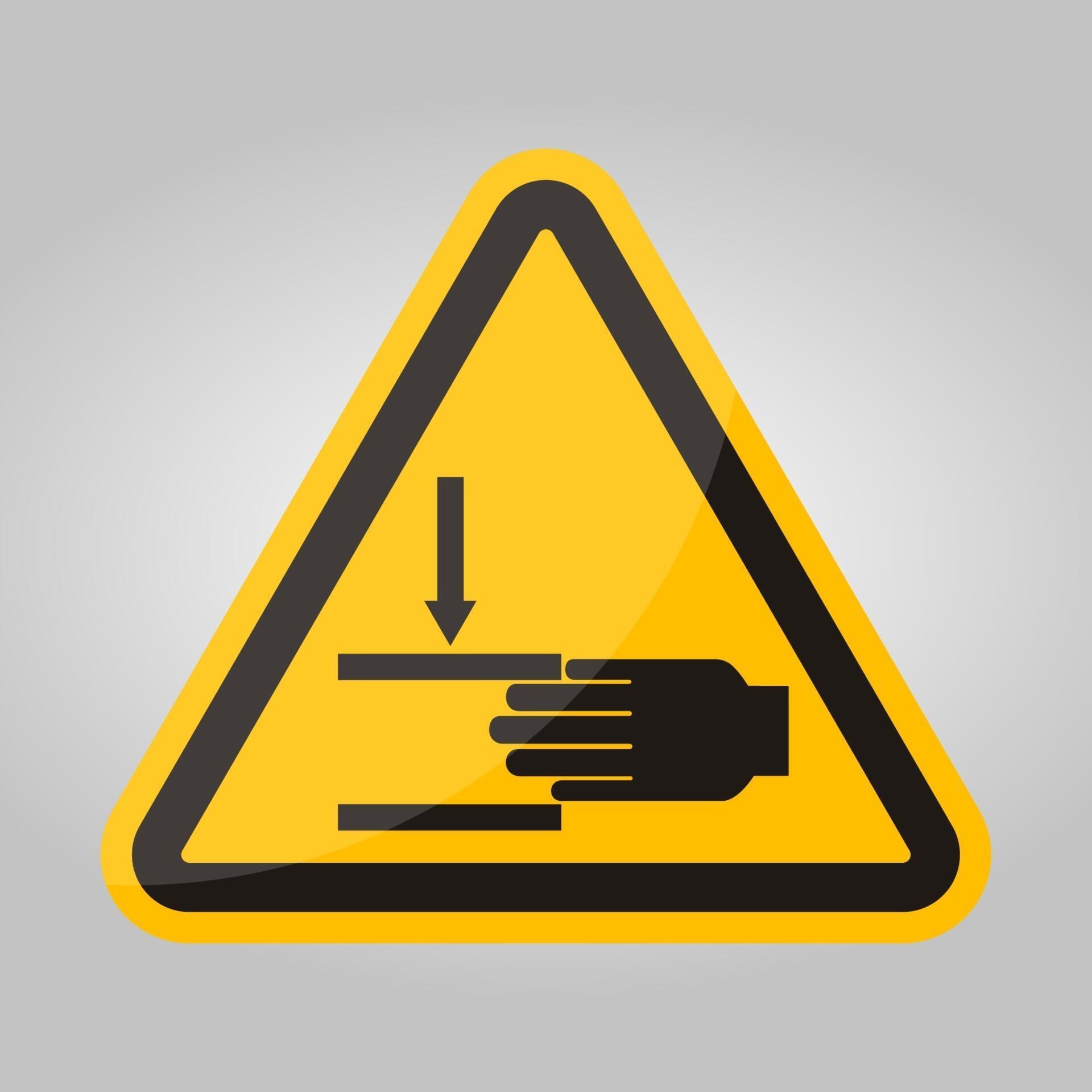 Hand Crush Force From Above Symbol Sign, Vector Illustration, Isolate