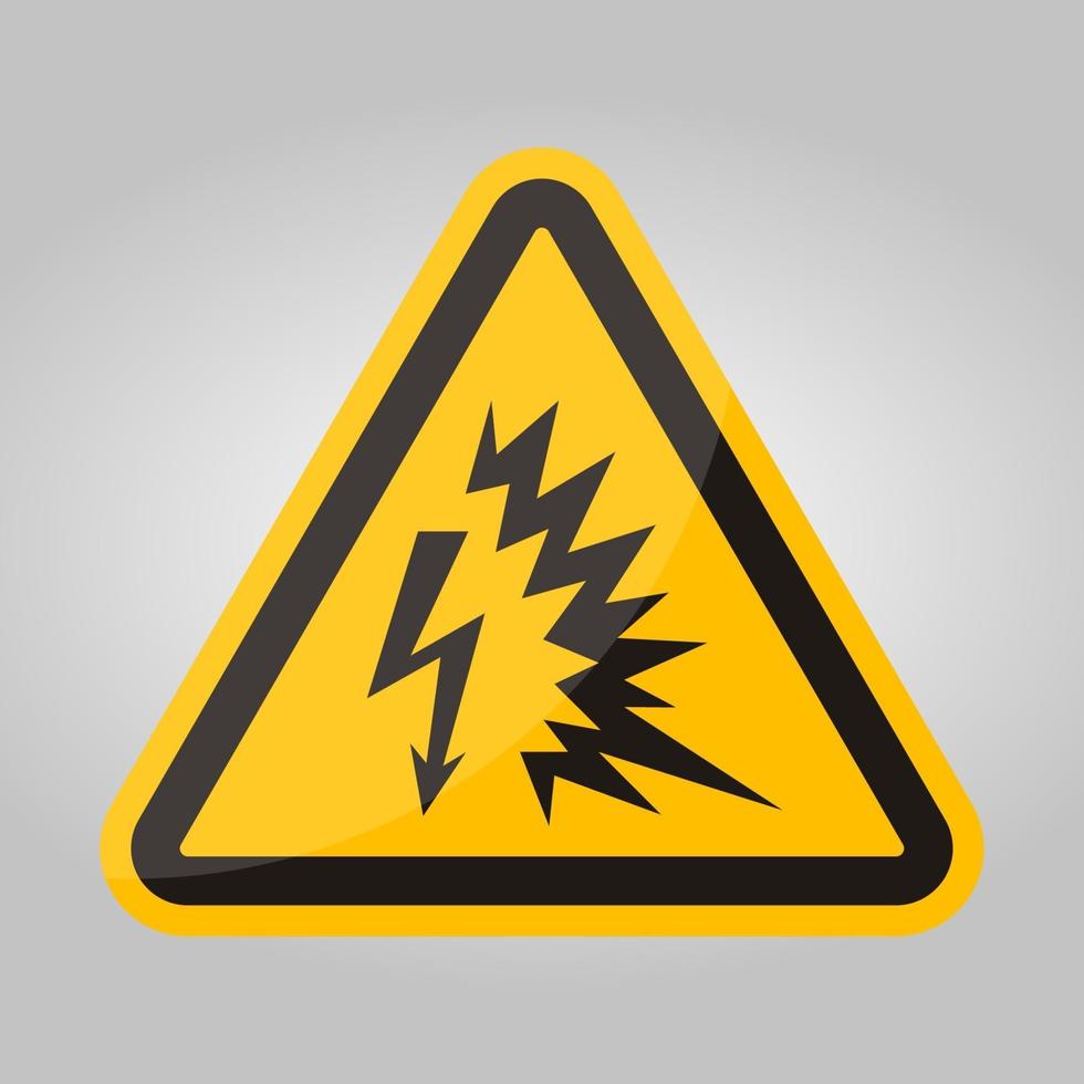 Arc Flash Symbol Sign Isolate On White Background,Vector Illustration EPS.10 vector