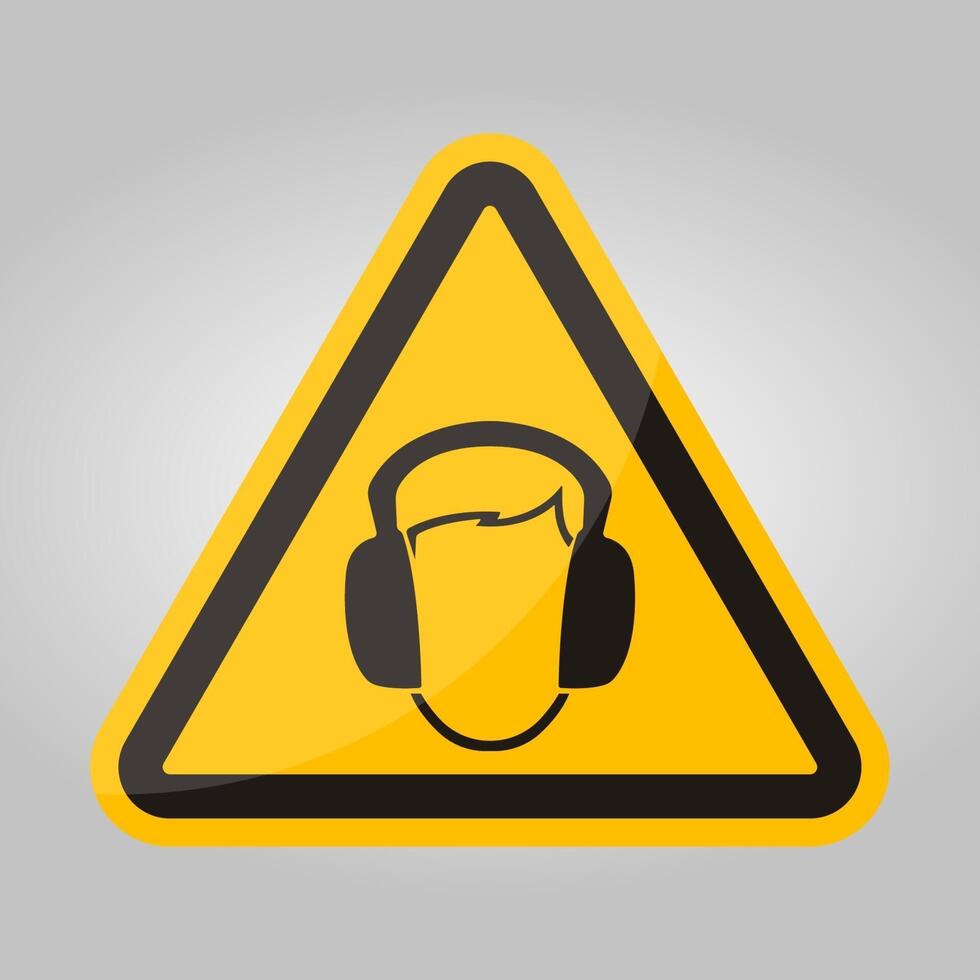 Symbol Wear Ear muff sign Isolate On White Background,Vector Illustration EPS.10 vector