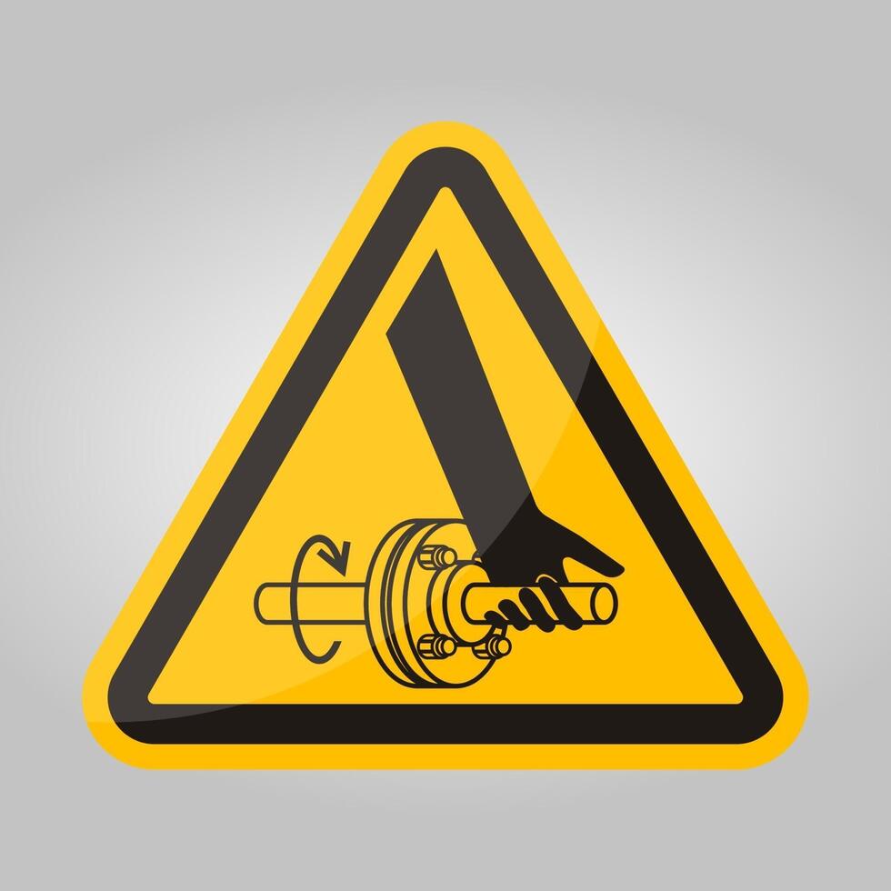 Entanglement Of Hand Rotating Shaft Symbol Sign Isolate On White Background,Vector Illustration EPS.10 vector