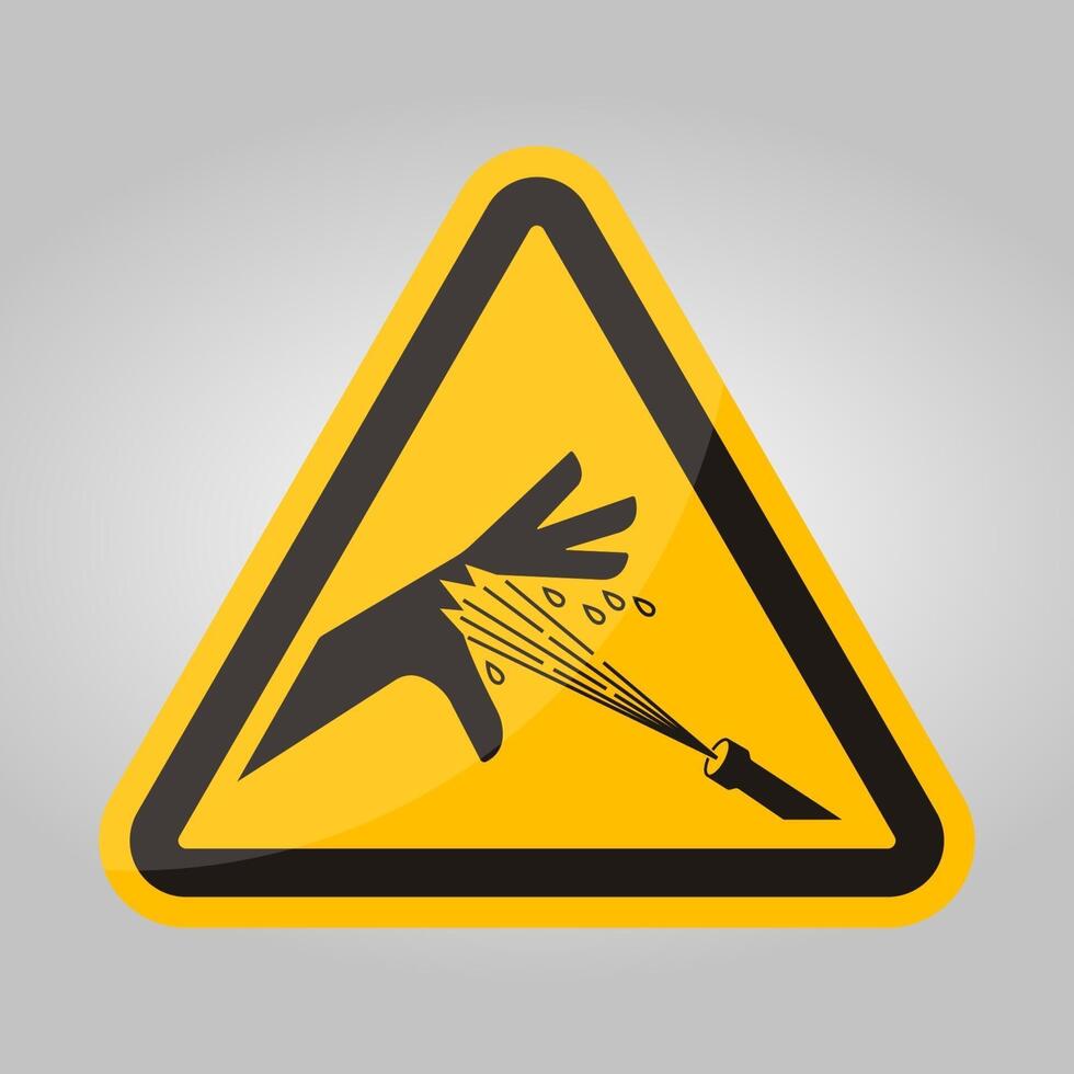Skin Puncture Pressurized Water Jet Symbol Sign Isolate On White Background,Vector Illustration EPS.10 vector
