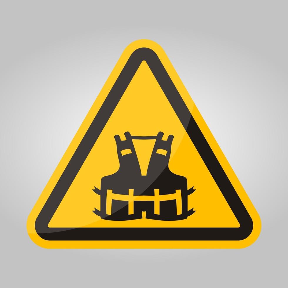 PPE Icon.Wearing a life jacket for safety Symbol Sign Isolate On White Background,Vector Illustration EPS.10 vector