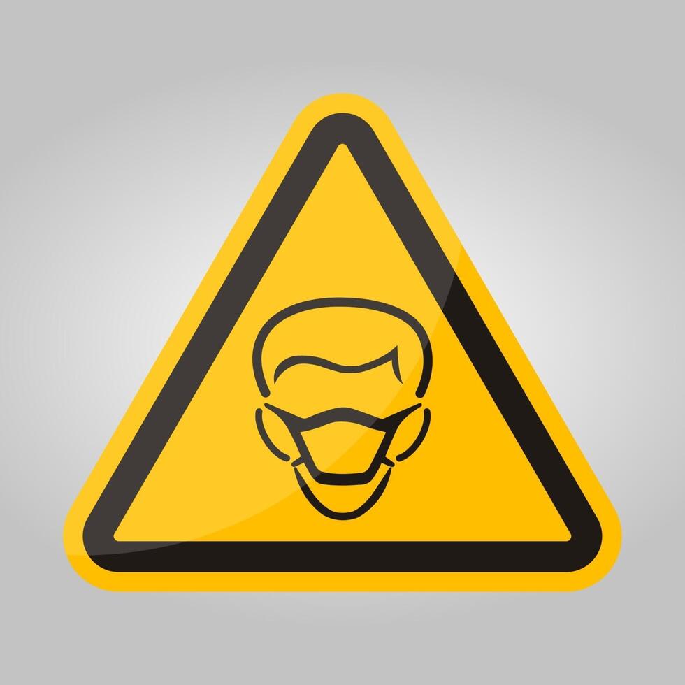 PPE Icon.Wear Mask Symbol Sign Isolate On White Background,Vector Illustration EPS.10 vector