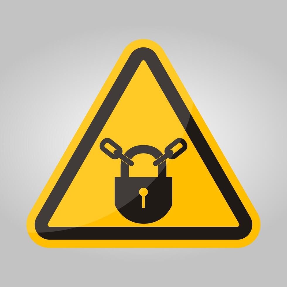 PPE Icon.Keep Locked Symbol Sign Isolate On White Background,Vector Illustration EPS.10 vector