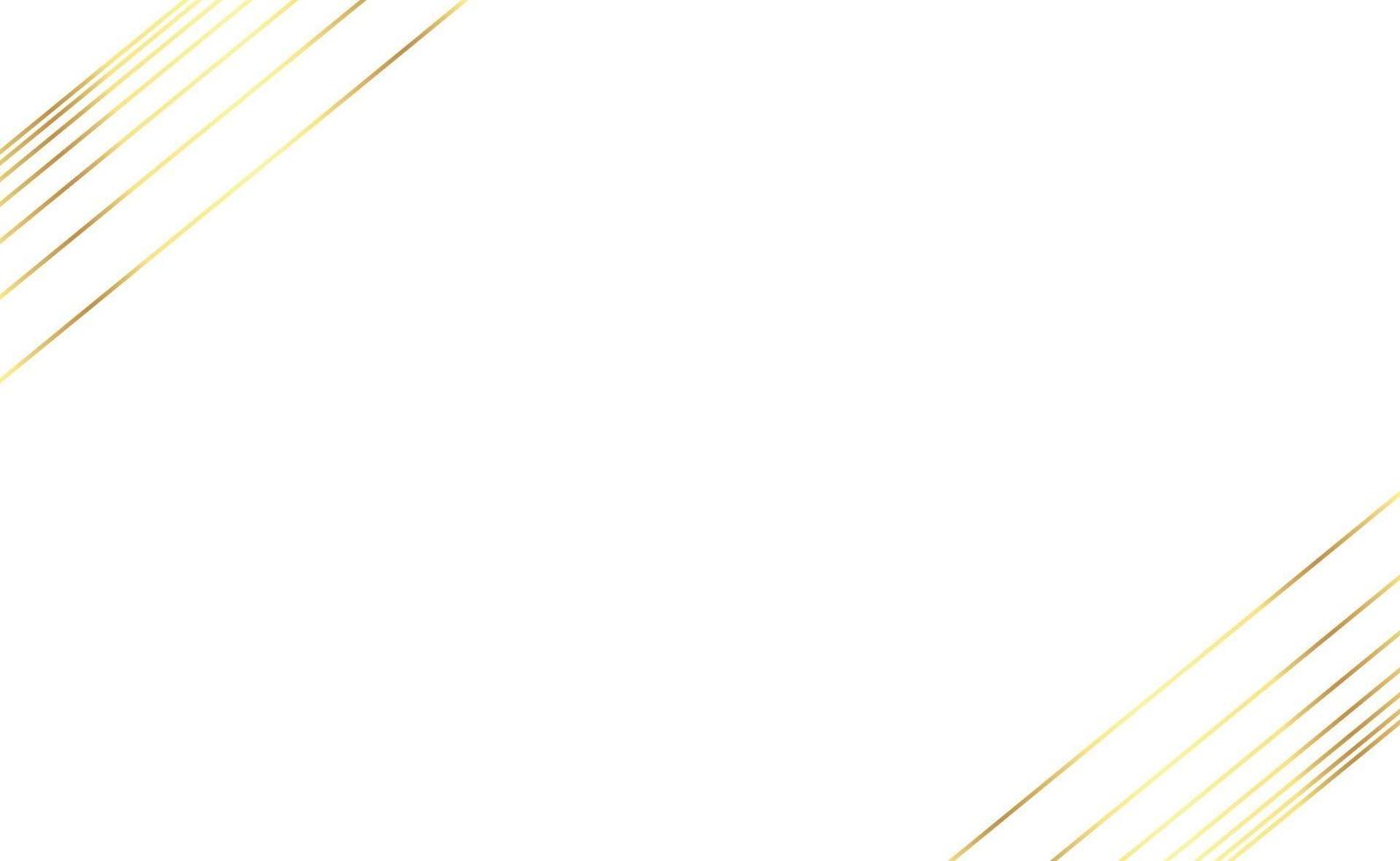 Abstract white background with golden lines - Vector