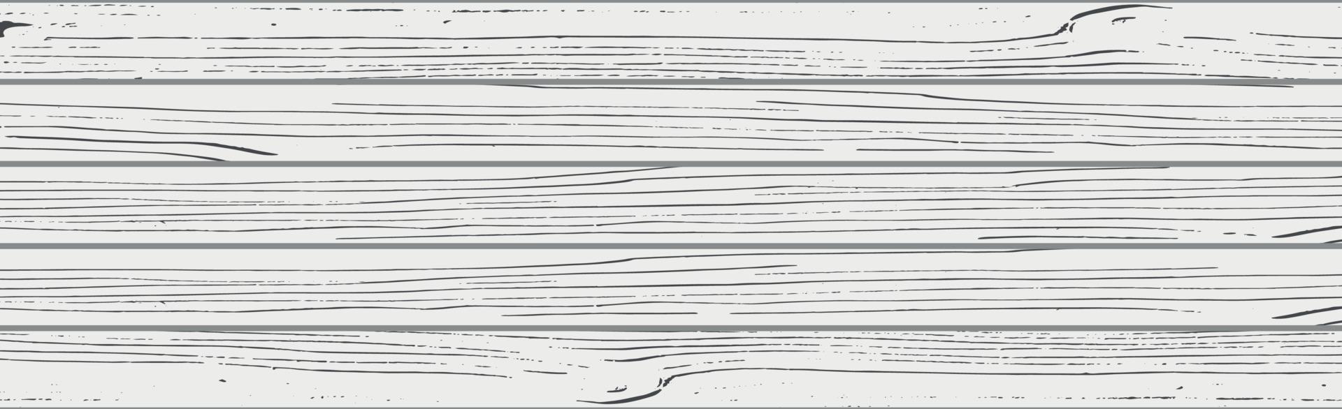 Panoramic texture of light wood with knots - Vector