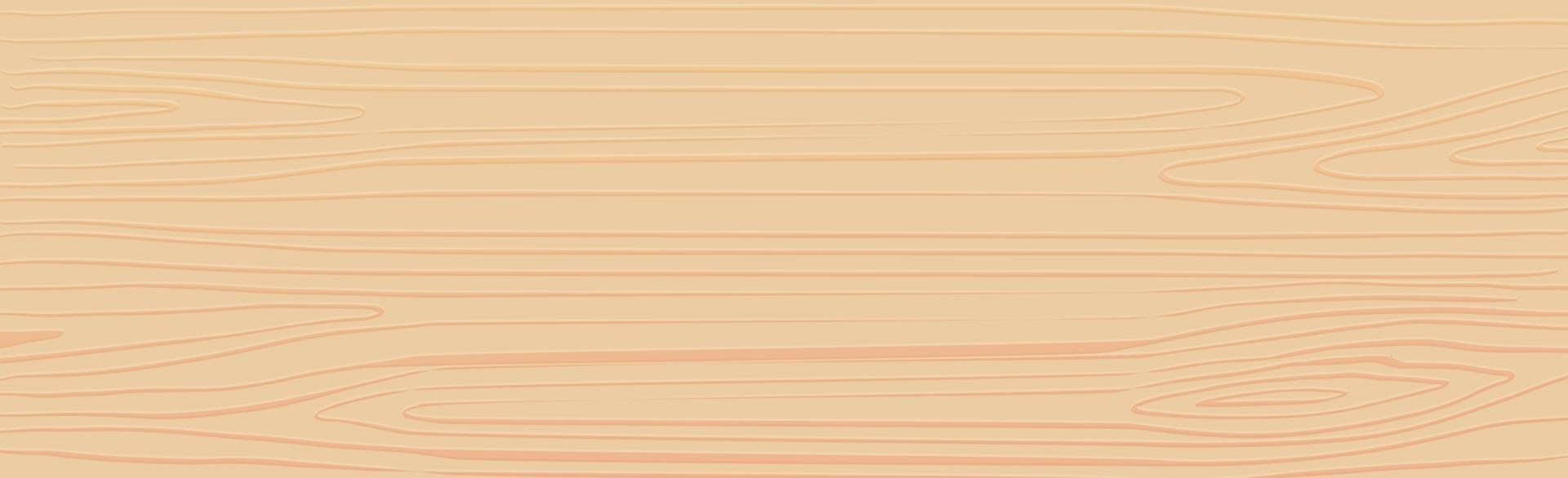 Panoramic texture of light wood with knots - Vector