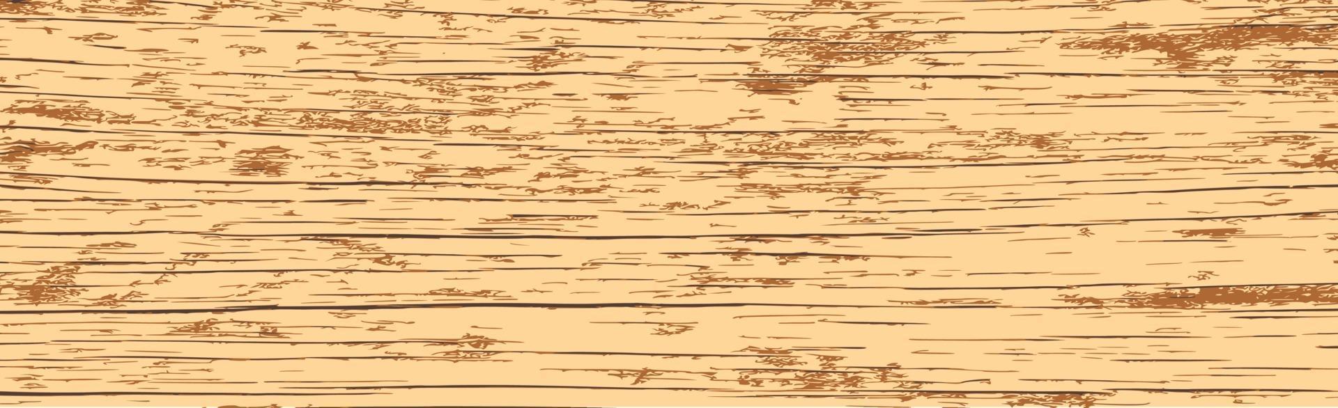 Panoramic texture of light wood with knots - Vector