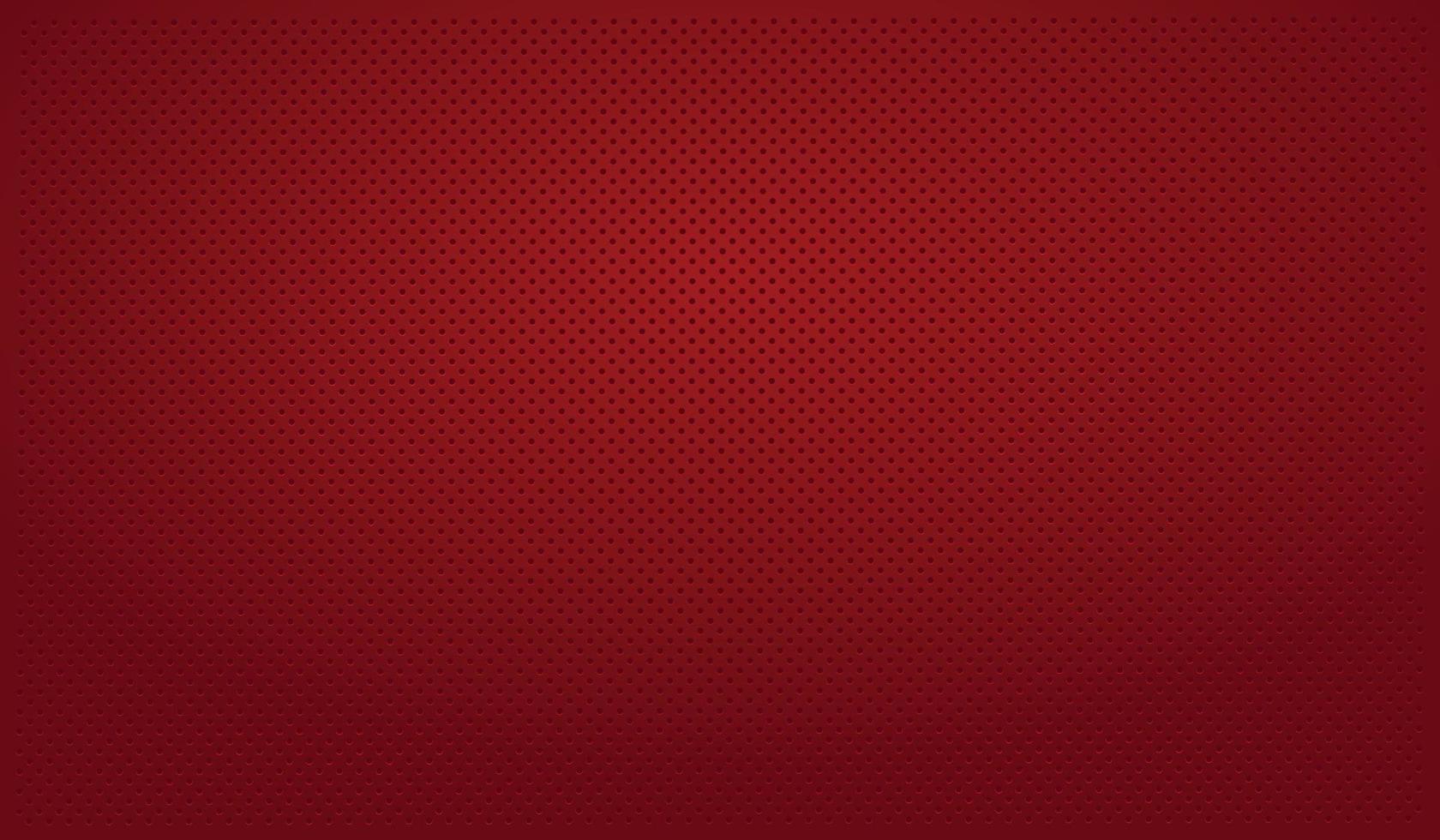 Red perforated background with red holes and a glow vector
