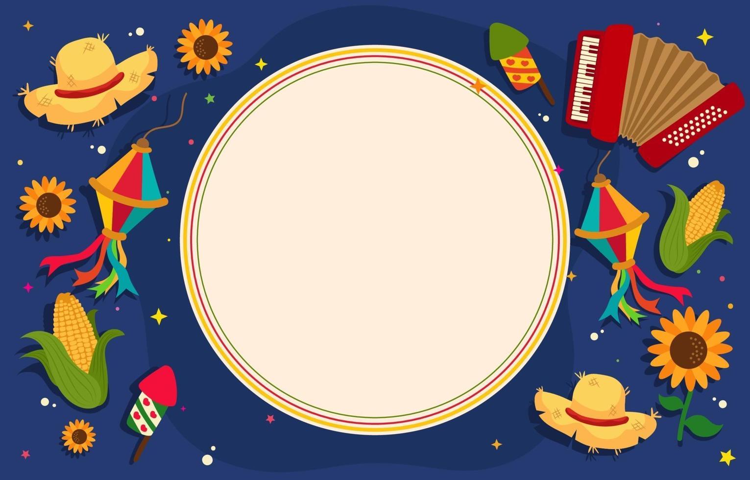 Festa Junina Festival Background vector