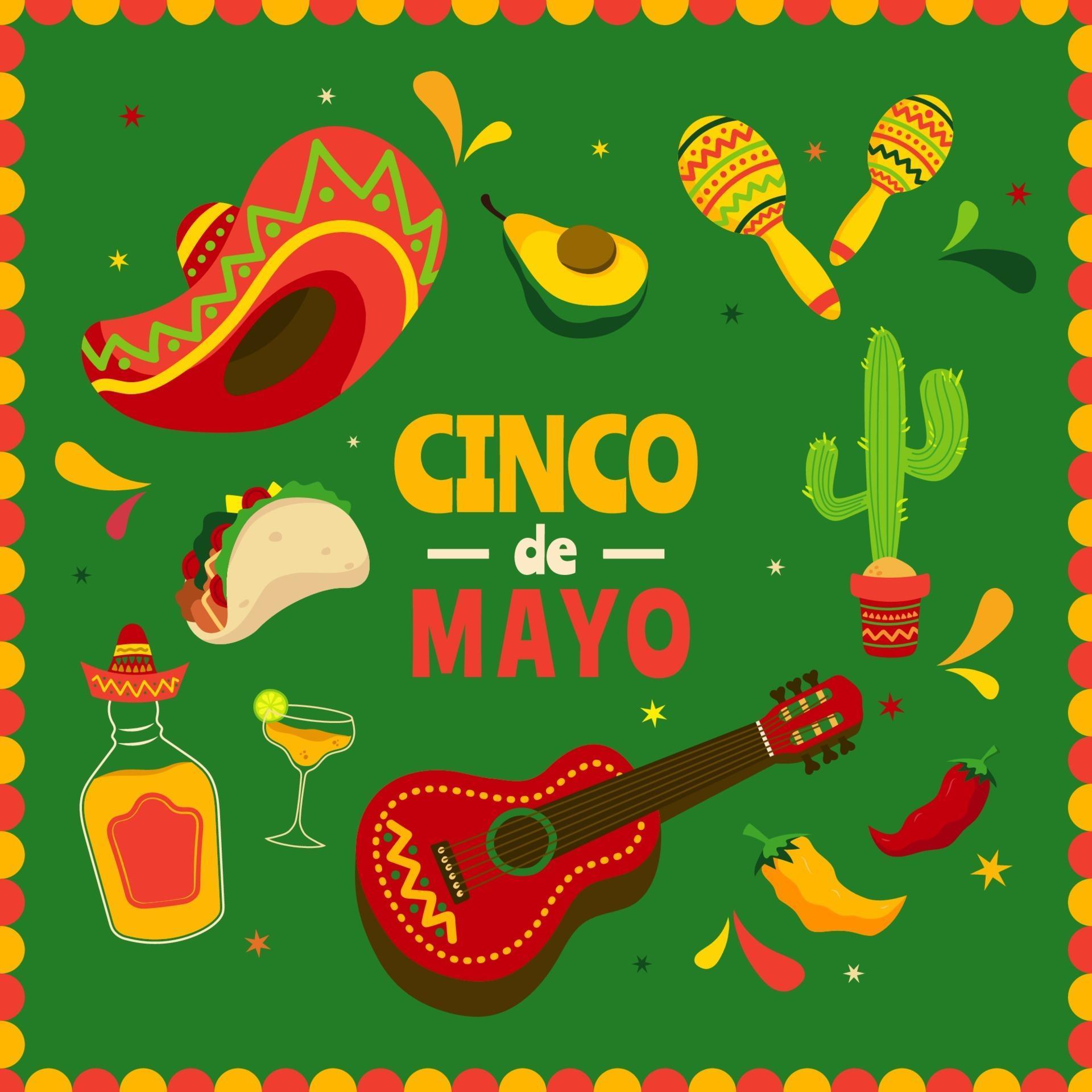 Cinco De Mayo Icon Collection 2202214 Vector Art at Vecteezy
